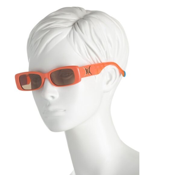 CAMILLA neon orange 51mm Square Sunglasses - Picture 2 of 2